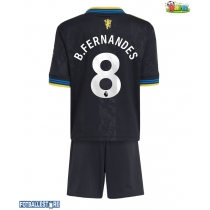 Manchester United Bruno Fernandes #8 Tredjedraktsett Barn 2025-26 Kortermet (+ Korte bukser)